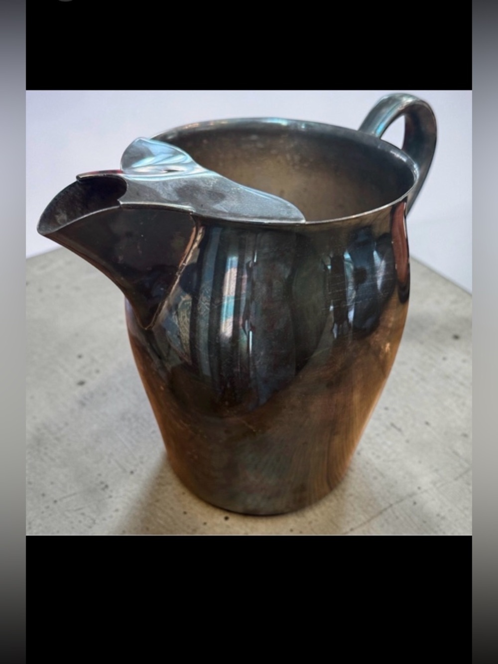 Paul Revere Vintage Reproduction Silver Plated Pitcher beautiful petina